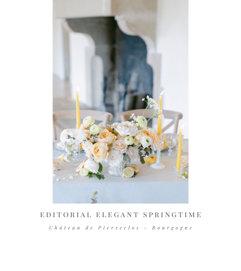Editorial Elegant Springtime au château de Pierreclos - Bourgogne